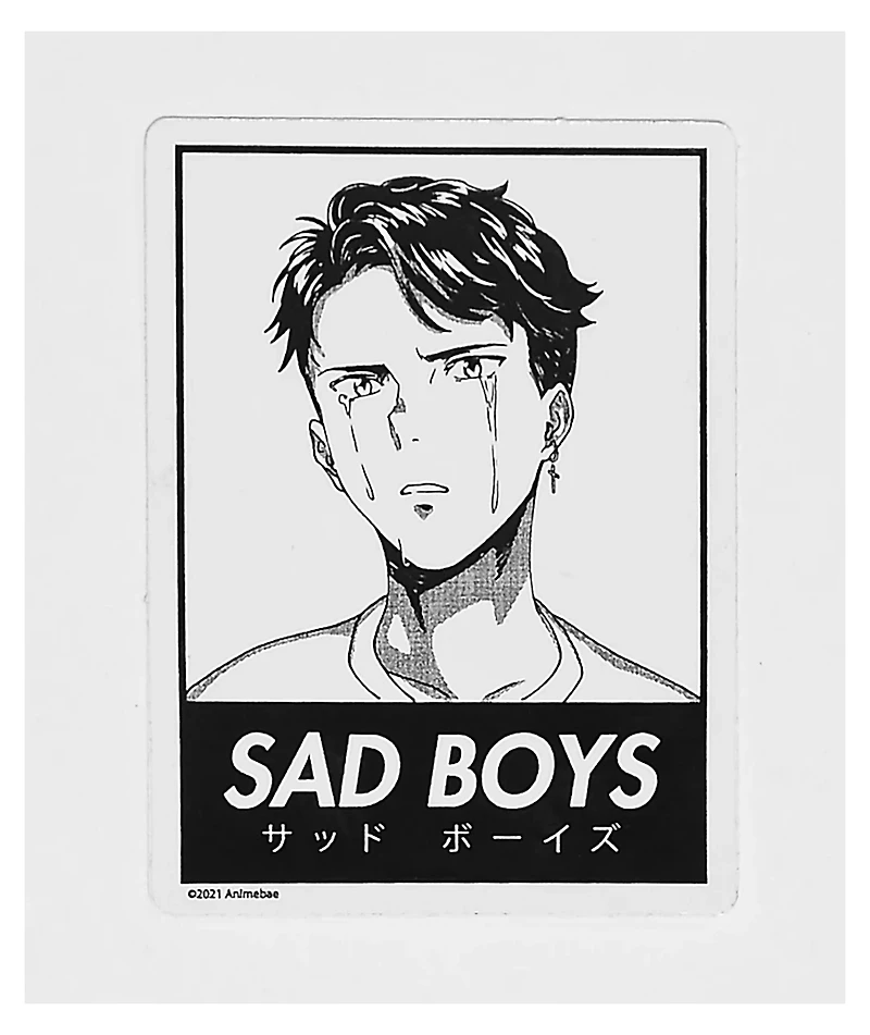 Animebae Sad Boys Lone Wolf Sticker
