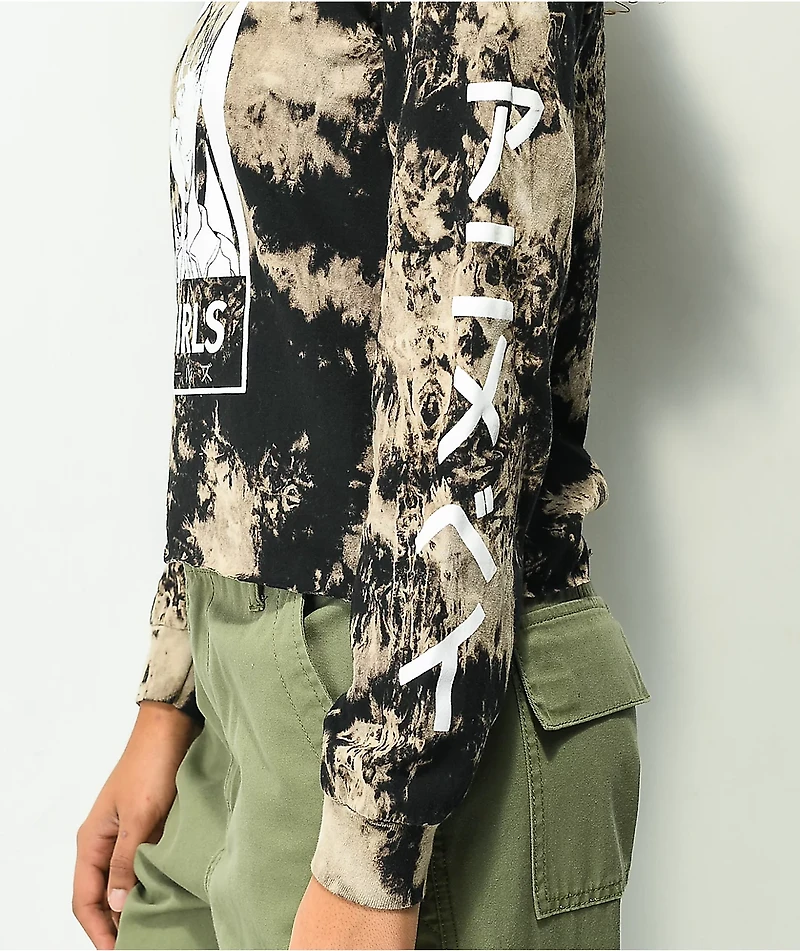 Animebae Sad Girl Bleach Black Long Sleeve T-Shirt