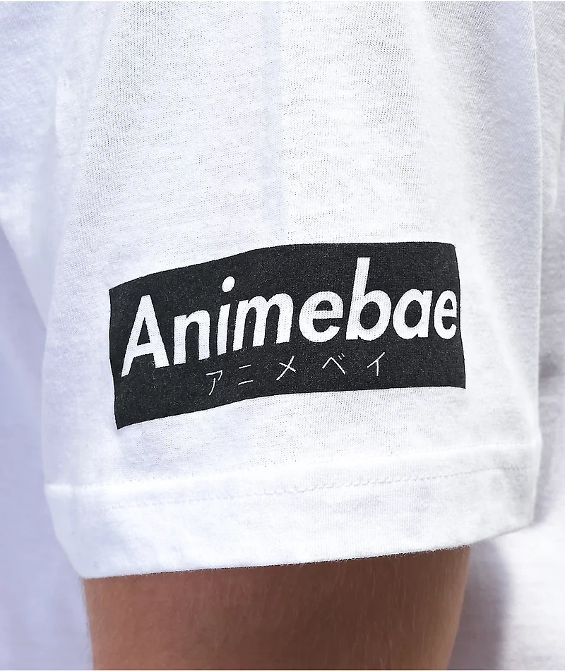 Animebae Shattered Arm White T-Shirt