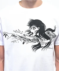 Animebae Shattered Arm White T-Shirt