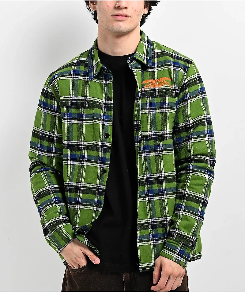 Anti-Hero Eagle Green Flannel Shirt Jacket