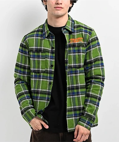 Anti-Hero Eagle Green Flannel Shirt Jacket