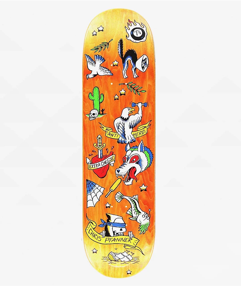 Anti-Hero Pfanner No Regerts 8.25" Skateboard Deck