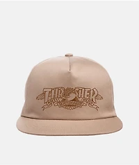 Anti-Hero x Thrasher Mag Banner Khaki Snapback Hat