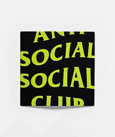 Anti Social Social Club Black & Yellow Sticker