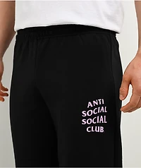 Anti Social Social Club Mind Games Black & Pink Sweatpants