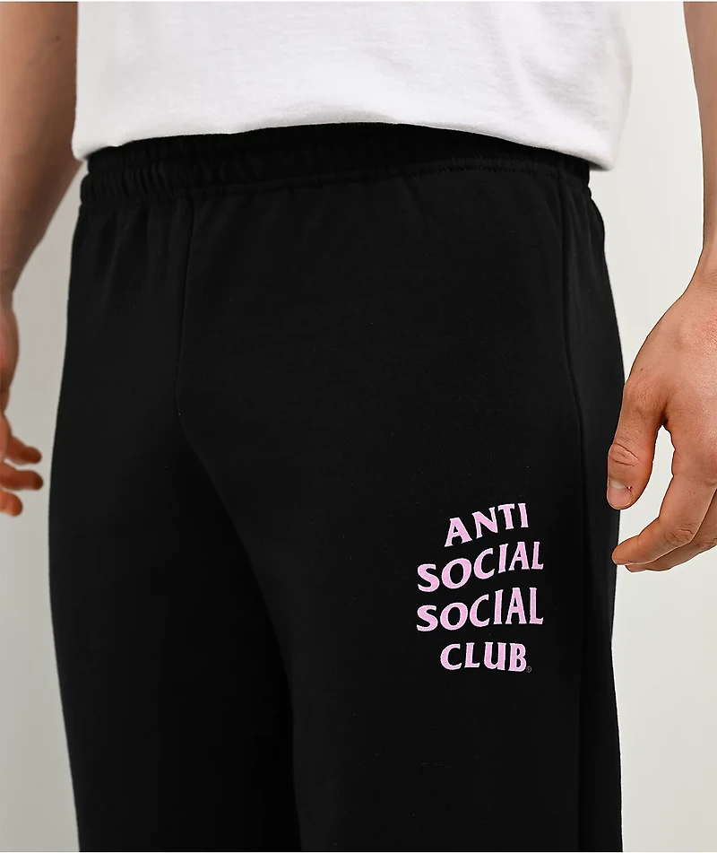 Anti Social Social Club Mind Games Black & Pink Sweatpants