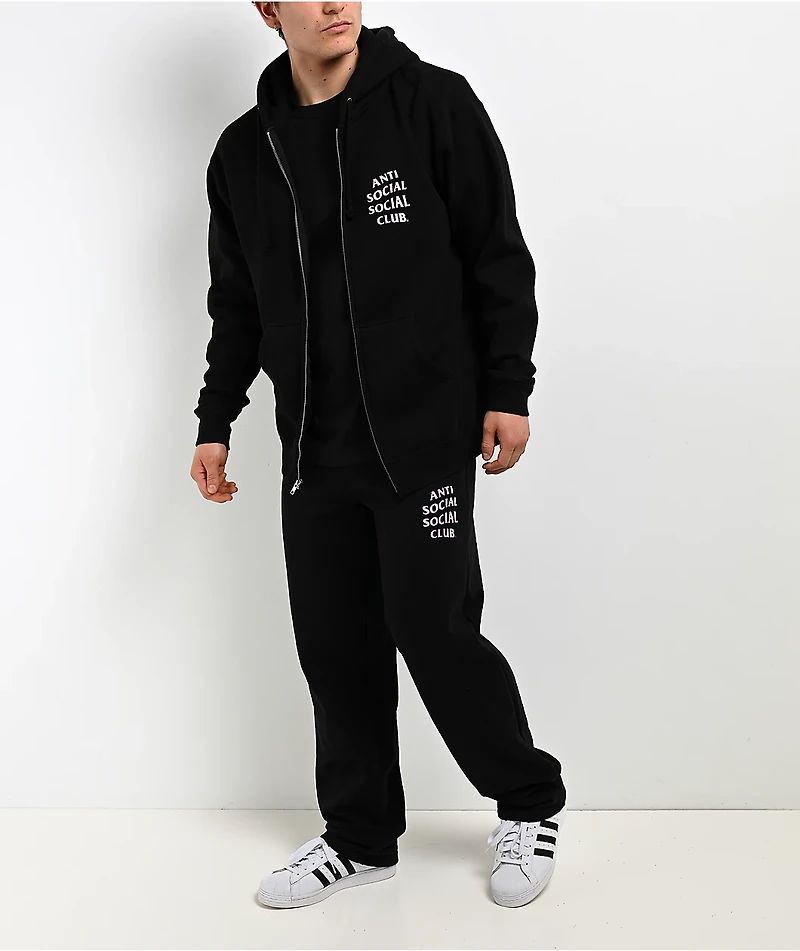 Anti Social Social Club Mind Games Black & Pink Sweatpants