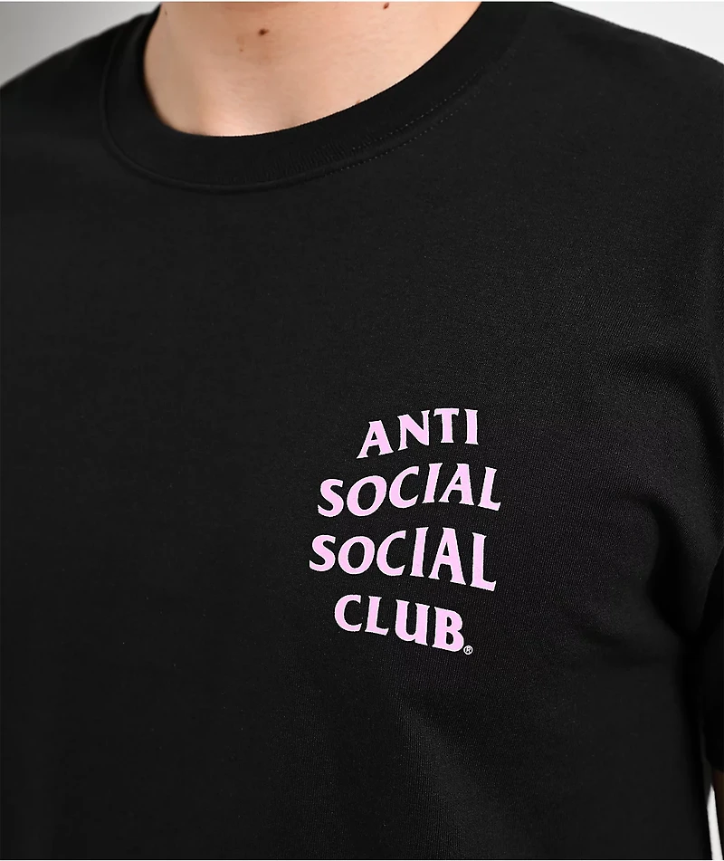 Anti Social Social Club Mind Games Black & Pink T-Shirt