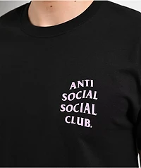 Anti Social Social Club Mind Games Black & Pink T-Shirt