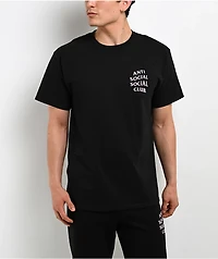 Anti Social Social Club Mind Games Black & Pink T-Shirt