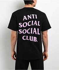 Anti Social Social Club Mind Games Black & Pink T-Shirt