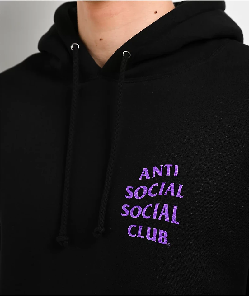 Anti Social Social Club Mind Games Black & Purple Hoodie