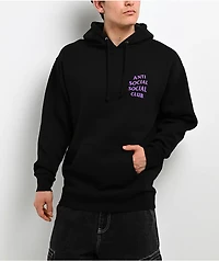 Anti Social Social Club Mind Games Black & Purple Hoodie