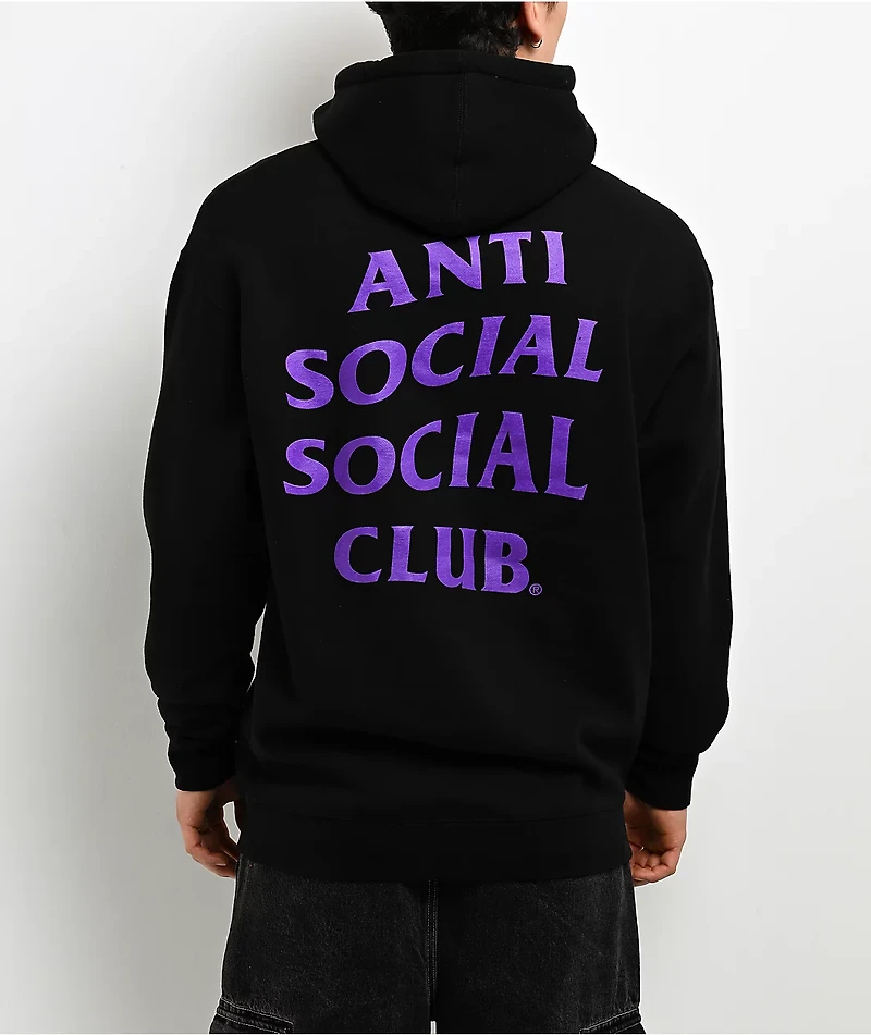 Anti Social Social Club Mind Games Black & Purple Hoodie