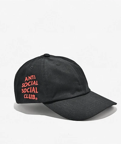 Anti Social Social Club Mind Games Black & Red Strapback Hat
