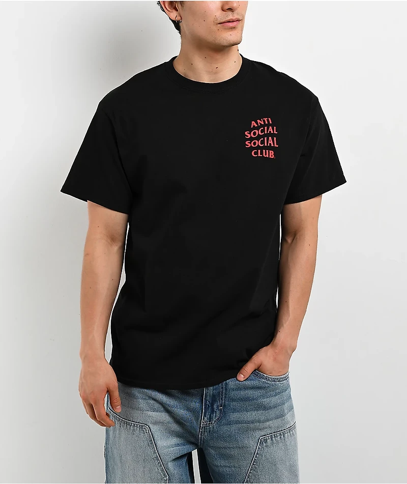Anti Social Social Club Mind Games Black & Red T-Shirt