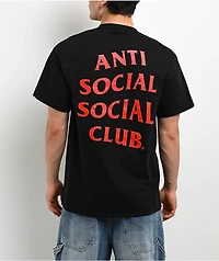 Anti Social Social Club Mind Games Black & Red T-Shirt