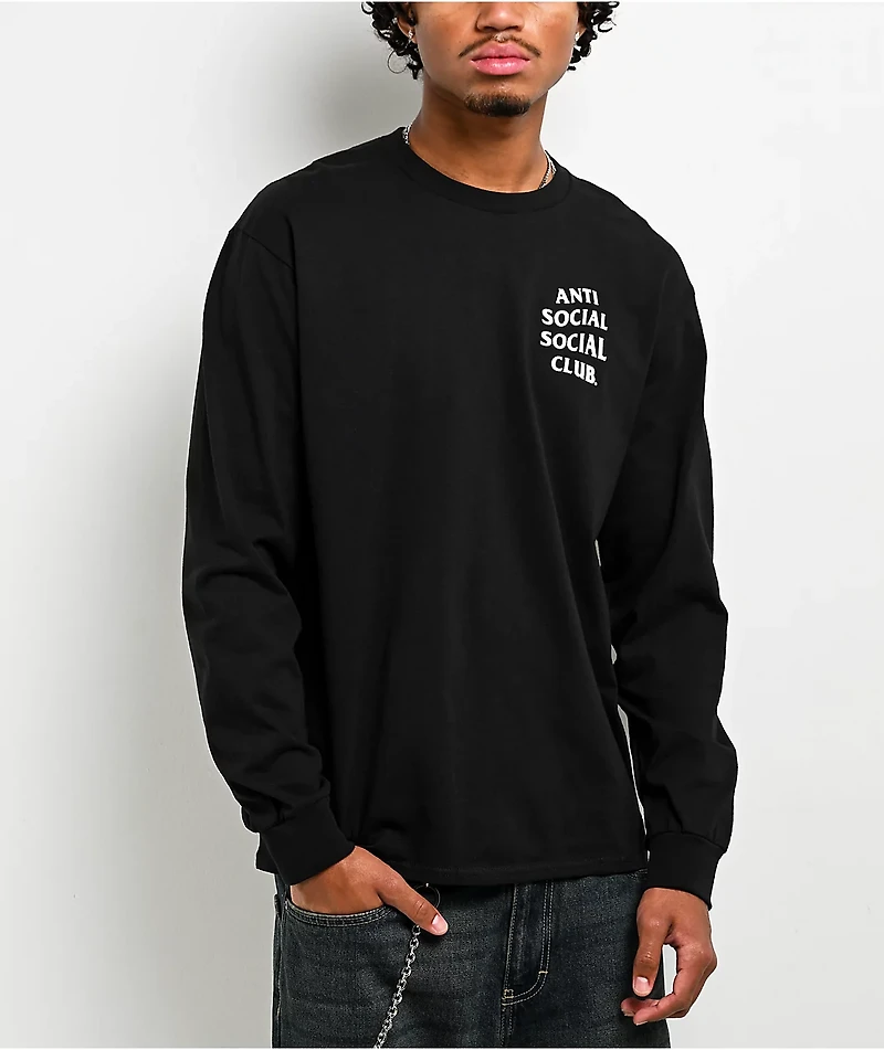 Anti Social Social Club Mind Games Black Long Sleeve T-Shirt
