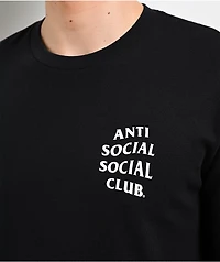 Anti Social Social Club Mind Games Black Thermal Long Sleeve T-Shirt