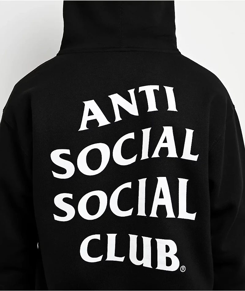 Anti Social Social Club Mind Games Black Zip Hoodie