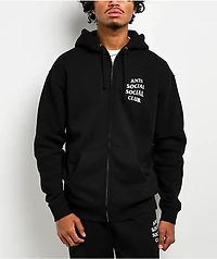 Anti Social Social Club Mind Games Black Zip Hoodie