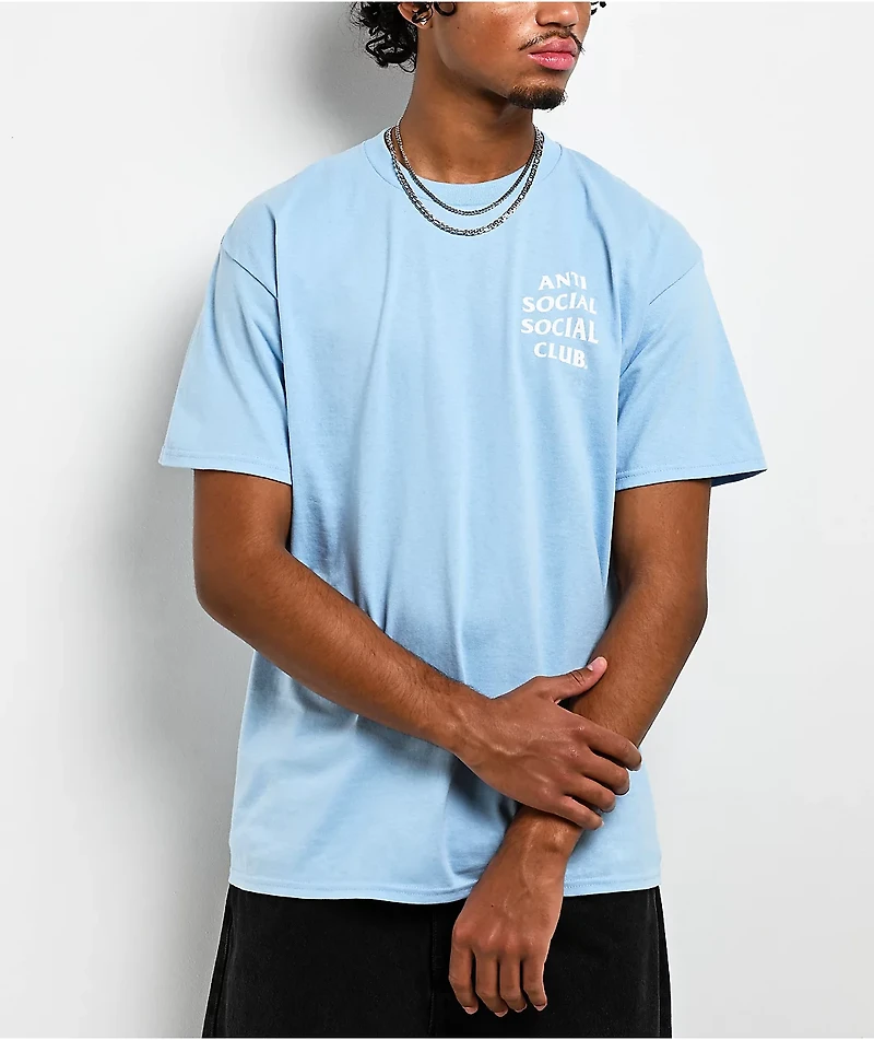 Anti Social Social Club Mind Games Light Blue T-Shirt