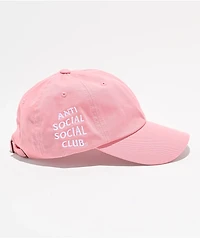 Anti Social Social Club Mind Games Pink Strapback Hat