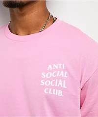 Anti Social Social Club Mind Games Pink T-Shirt
