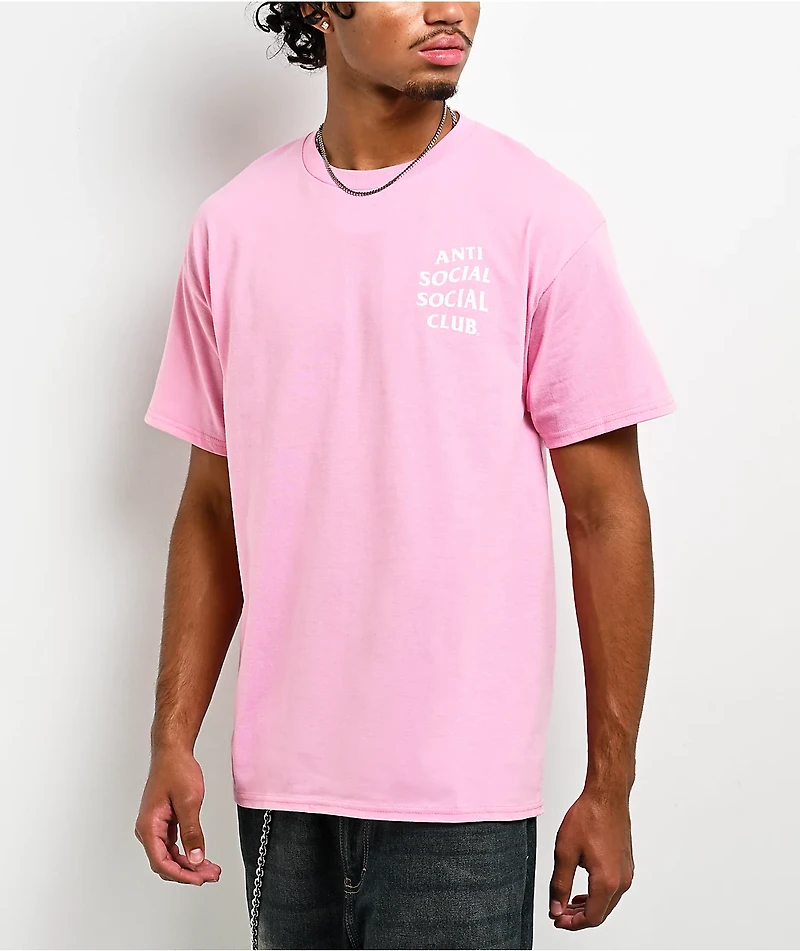 Anti Social Social Club Mind Games Pink T-Shirt