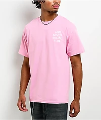 Anti Social Social Club Mind Games Pink T-Shirt