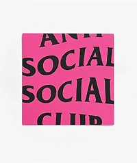 Anti Social Social Club Pink & Black Sticker
