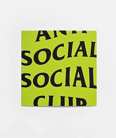 Anti Social Social Club Yellow & Black Sticker