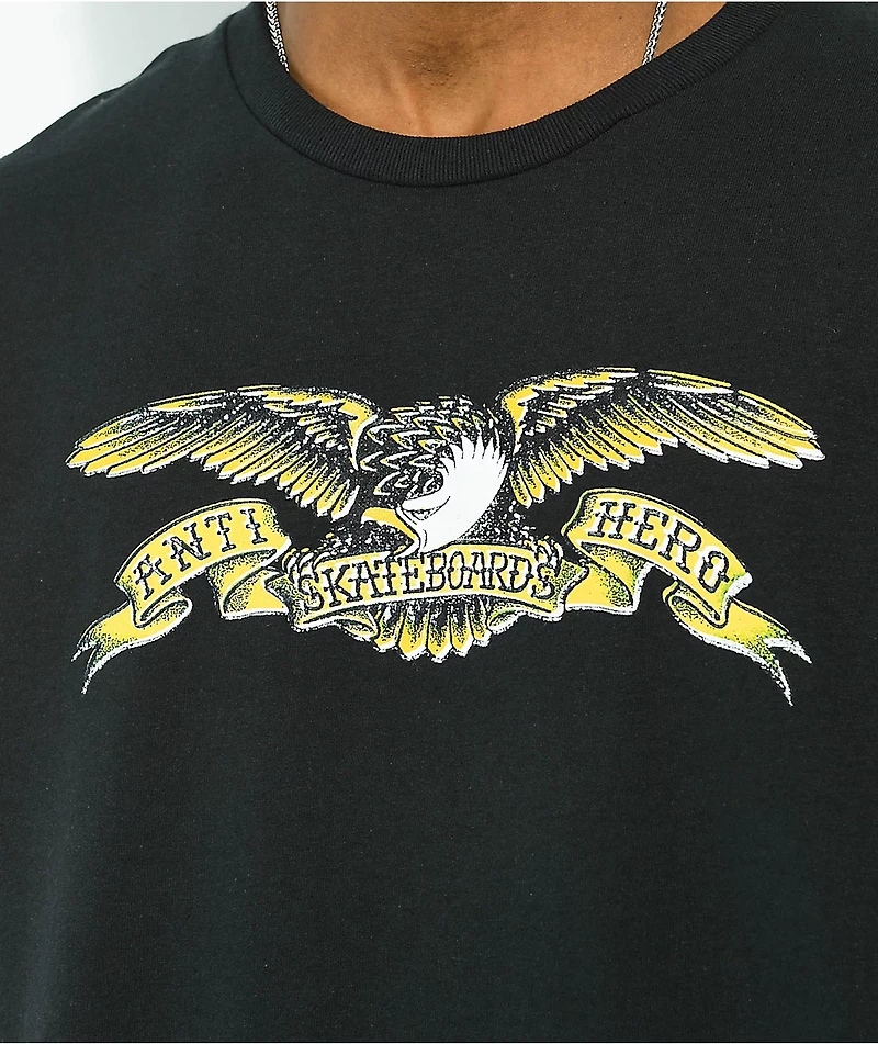 Anti-hero Misregistered Eagle Black T-Shirt