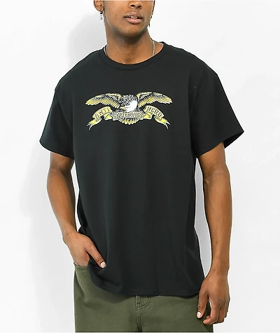 Anti-hero Misregistered Eagle Black T-Shirt