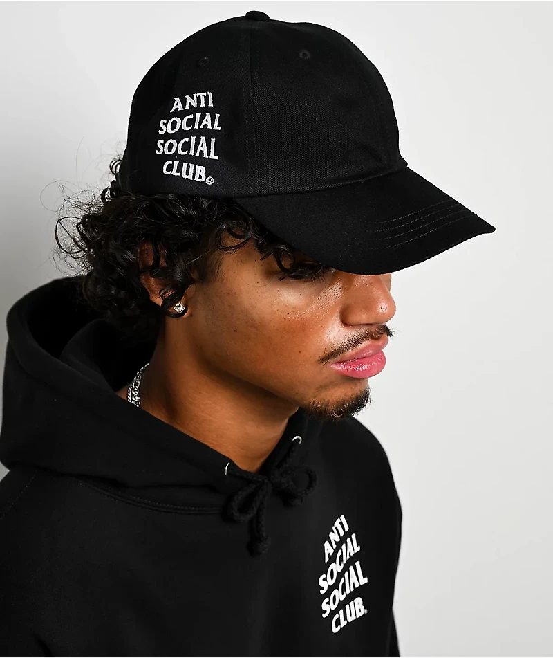 AntiSocialSocialClub Mind Games Black Strapback Hat