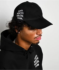 AntiSocialSocialClub Mind Games Black Strapback Hat