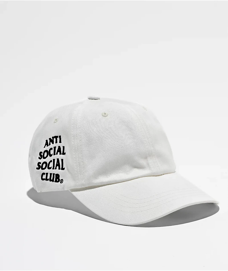 AntiSocialSocialClub Mind Games White Strapback Hat