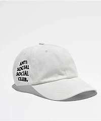 AntiSocialSocialClub Mind Games White Strapback Hat