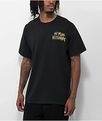 Any Means Necessary Burn Out Black T-Shirt