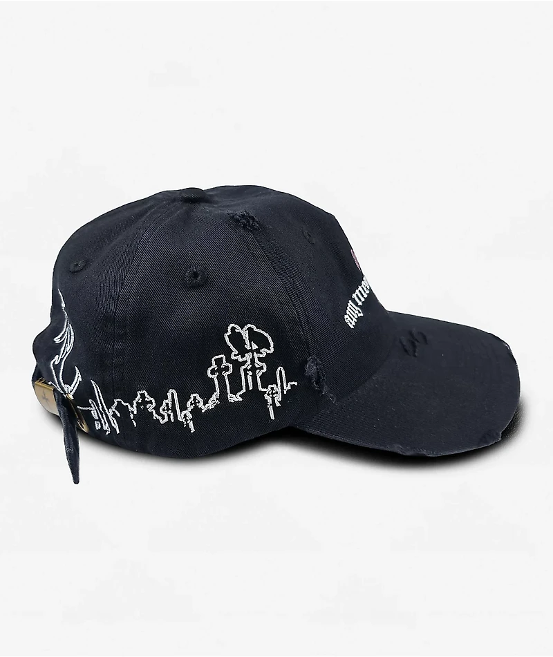 Any Means Necessary Forsaken Black Snapback Hat