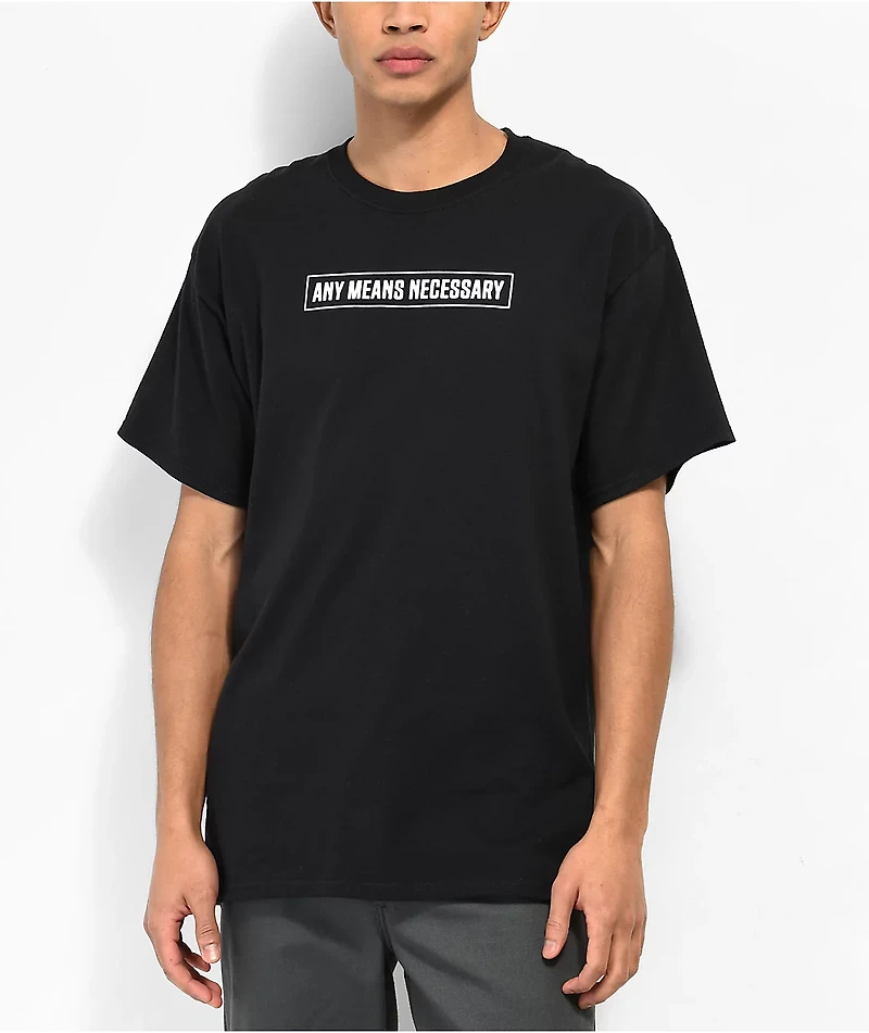Any Means Necessary Hell Is Empty Black T-Shirt
