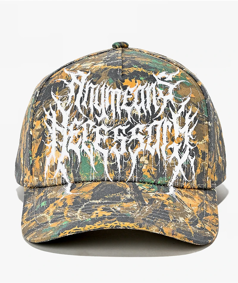 Any Means Necessary Mayhem Camo Snapback Hat