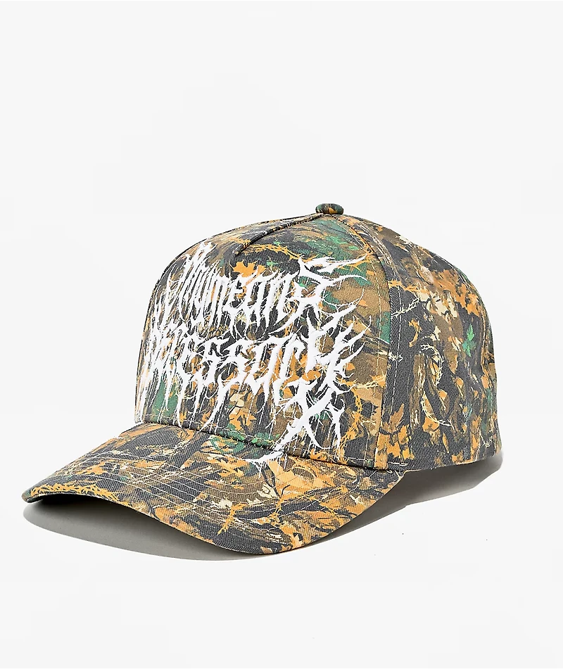 Any Means Necessary Mayhem Camo Snapback Hat