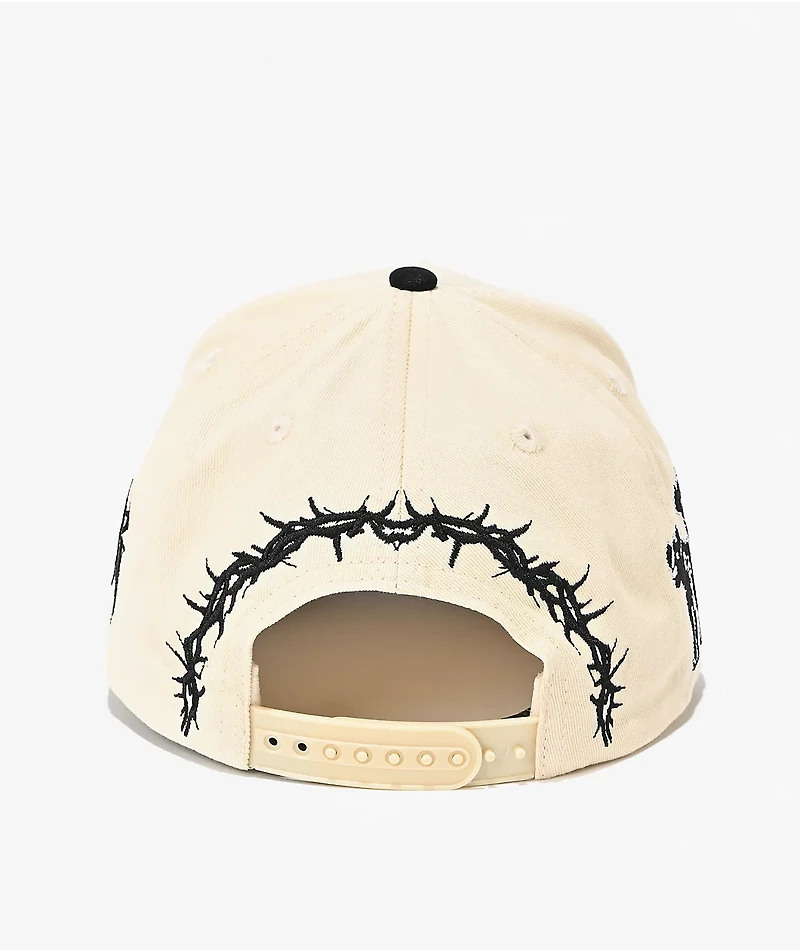 Any Means Necessary Roaming Cream & Black Snapback Hat