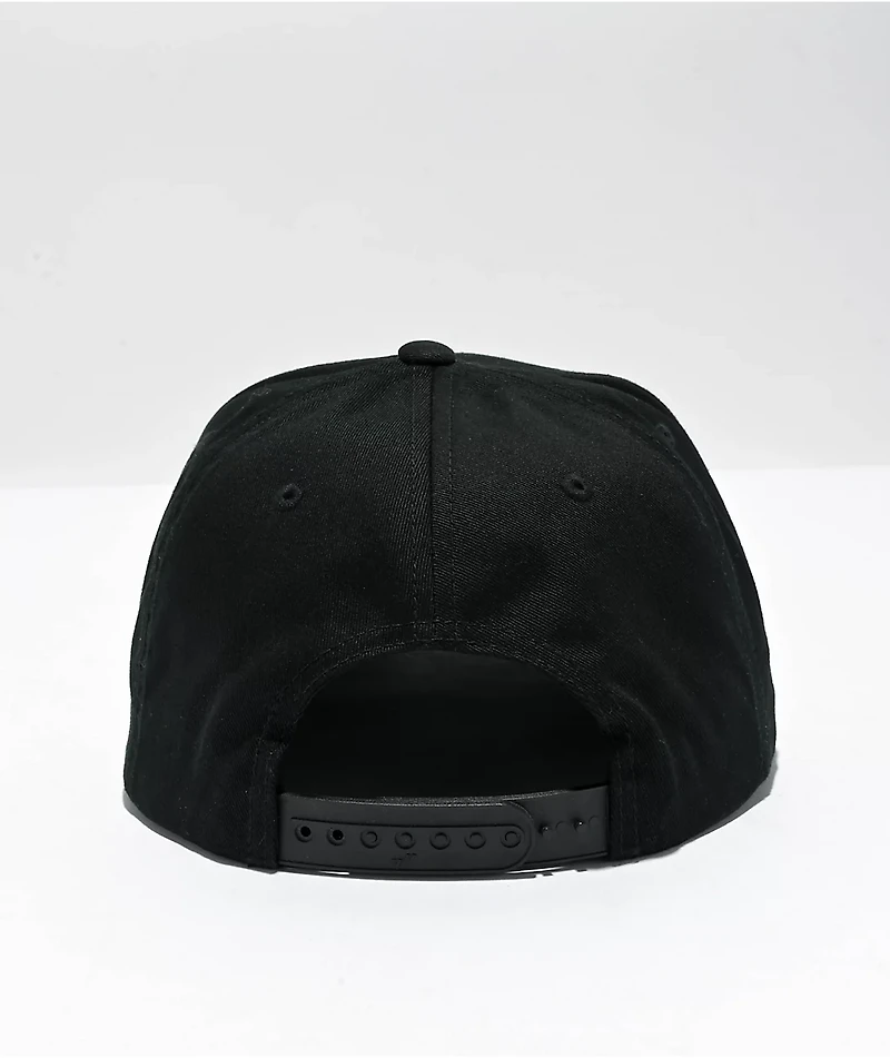 Any Means Necessary Scratchy Black Snapback Hat