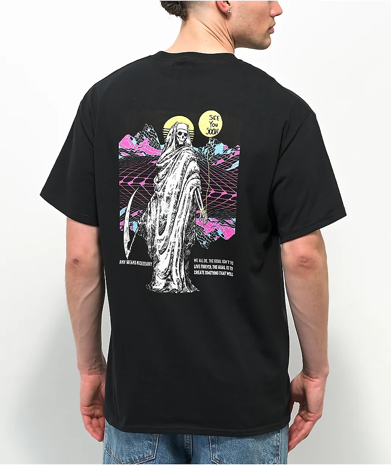 Any Means Necessary See You Soon Black T-Shirt