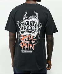 Any Means Necessary Smile Through Black T-Shirt