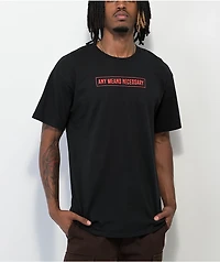 Any Means Necessary Souvenir Black T-Shirt