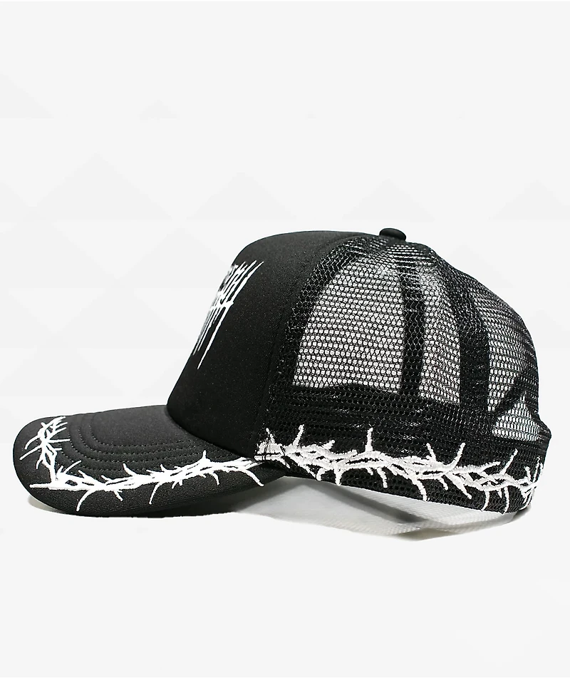 Any Means Necessary Thorns Black Trucker Hat